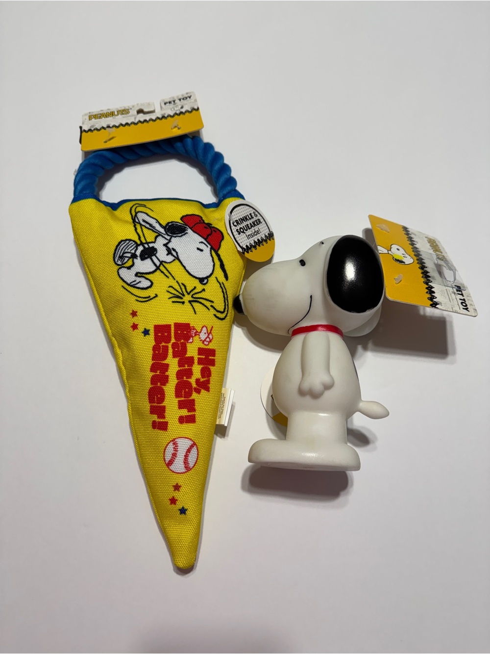 Peanuts Snoopy Dog Toy - Yellow & White